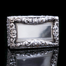 Load image into Gallery viewer, Antique English Solid Silver Snuff Box - Joseph Willmore 1844 - Artisan Antiques