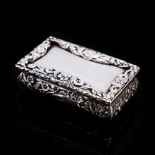 Load image into Gallery viewer, Antique English Solid Silver Snuff Box - Joseph Willmore 1844 - Artisan Antiques