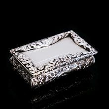 Load image into Gallery viewer, Antique English Solid Silver Snuff Box - Joseph Willmore 1844 - Artisan Antiques