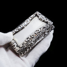 Load image into Gallery viewer, Antique English Solid Silver Snuff Box - Joseph Willmore 1844 - Artisan Antiques