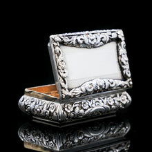 Load image into Gallery viewer, Antique English Solid Silver Snuff Box - Joseph Willmore 1844 - Artisan Antiques