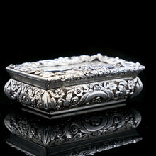 Load image into Gallery viewer, Antique English Solid Silver Snuff Box - Joseph Willmore 1844 - Artisan Antiques