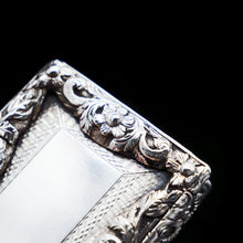 Load image into Gallery viewer, Antique English Solid Silver Snuff Box - Joseph Willmore 1844 - Artisan Antiques