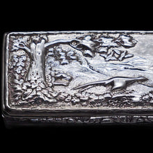 Load image into Gallery viewer, A Georgian Solid Silver Snuff Box with Pheasant Scene - Thomas Shaw 1834 - Artisan Antiques