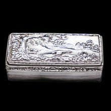 Load image into Gallery viewer, A Georgian Solid Silver Snuff Box with Pheasant Scene - Thomas Shaw 1834 - Artisan Antiques