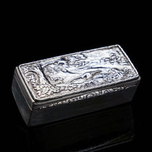 Load image into Gallery viewer, A Georgian Solid Silver Snuff Box with Pheasant Scene - Thomas Shaw 1834 - Artisan Antiques