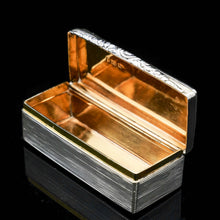 Load image into Gallery viewer, A Georgian Solid Silver Snuff Box with Pheasant Scene - Thomas Shaw 1834 - Artisan Antiques