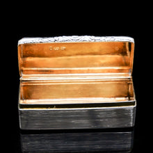 Load image into Gallery viewer, A Georgian Solid Silver Snuff Box with Pheasant Scene - Thomas Shaw 1834 - Artisan Antiques