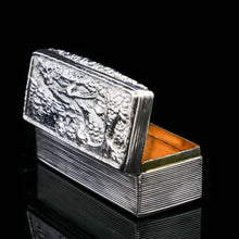 Load image into Gallery viewer, A Georgian Solid Silver Snuff Box with Pheasant Scene - Thomas Shaw 1834 - Artisan Antiques