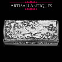Load image into Gallery viewer, A Georgian Solid Silver Snuff Box with Pheasant Scene - Thomas Shaw 1834 - Artisan Antiques