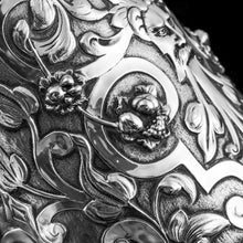 Load image into Gallery viewer, Antique Solid Sterling Silver Large Tankard with Royal Marines Officer Interest - Goldsmiths & Silversmiths Co 1900