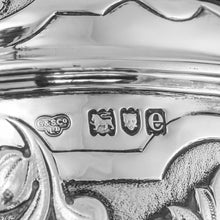 Load image into Gallery viewer, Antique Solid Sterling Silver Large Tankard with Royal Marines Officer Interest - Goldsmiths & Silversmiths Co 1900