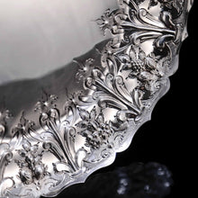 Load image into Gallery viewer, Magnificent Large Antique Victorian Set of Three Comport/Tazza Suites with Fine Chased Engravings - Martin Hall & Co 1890 - Artisan Antiques