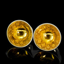 Load image into Gallery viewer, Antique Solid Silver Salt Cellars, Unique Abercorn Pattern - Robert Hennell 1870