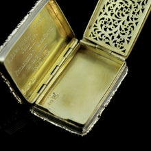 Load image into Gallery viewer, Rare Antique Georgian Solid Silver Vinaigrette Figural Scene with Animals & Harp "Orpheus Enchanting Animals"- Joseph Taylor 1827 - Artisan Antiques