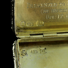 Load image into Gallery viewer, Rare Antique Georgian Solid Silver Vinaigrette Figural Scene with Animals & Harp "Orpheus Enchanting Animals"- Joseph Taylor 1827 - Artisan Antiques