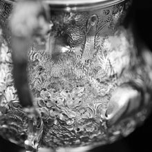 Load image into Gallery viewer, Antique Georgian Solid Sterling Silver Mug/Cup/Tankard with Embossed Dog/Rabbit Scene - Charles Price 1828 - Artisan Antiques