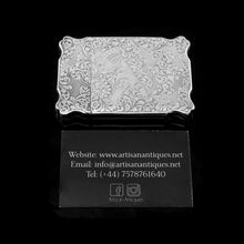 Load image into Gallery viewer, Antique Solid Silver Victorian Card Case with Stunning Engravings - Taylor & Perry 1840