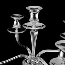 Load image into Gallery viewer, A Magnificent Pair of English Solid Sterling Silver 5-Light Candelabra, (58cm, 5kg+) Neoclassical Design - Hunt & Roskell (Late Storr Mortimer & Hunt)