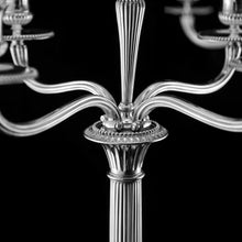 Load image into Gallery viewer, A Magnificent Pair of English Solid Sterling Silver 5-Light Candelabra, (58cm, 5kg+) Neoclassical Design - Hunt & Roskell (Late Storr Mortimer & Hunt)