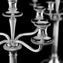Load image into Gallery viewer, A Magnificent Pair of English Solid Sterling Silver 5-Light Candelabra, (58cm, 5kg+) Neoclassical Design - Hunt & Roskell (Late Storr Mortimer & Hunt)
