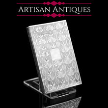 Load image into Gallery viewer, Antique Georgian Solid Silver Card Case with Floral Engravings of Thistles - Taylor & Perry 1835 - Artisan Antiques