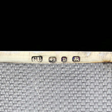 Load image into Gallery viewer, Antique Solid Silver Card Case with Engine Turned Design - George Unite 1876 - Artisan Antiques