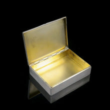 Load image into Gallery viewer, A Large Solid Silver Enamel Landscape Scene Box - London, AJ,1928