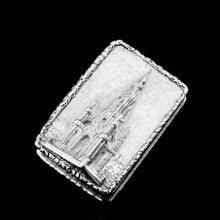 Load image into Gallery viewer, Antique Solid Silver Victorian Vinaigrette "Castle Top" Design of Scott Monument - Nathaniel Mills 1844