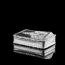 Load image into Gallery viewer, Antique Solid Silver Victorian Vinaigrette "Castle Top" Design of Scott Monument - Nathaniel Mills 1844