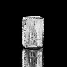 Load image into Gallery viewer, Antique Solid Silver Victorian Vinaigrette "Castle Top" Design of Scott Monument - Nathaniel Mills 1844