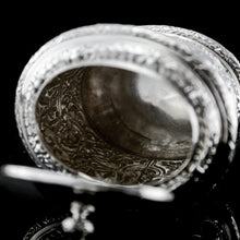 Load image into Gallery viewer, Rare Antique Solid Silver Cellini Tea Caddy Box - Mappin & Webb 1902