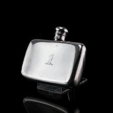 Load image into Gallery viewer, Antique Victorian Solid Silver Curved Hip Flask - London 1864