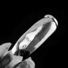 Load image into Gallery viewer, Antique Victorian Solid Silver Curved Hip Flask - London 1864