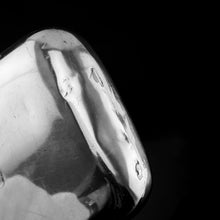 Load image into Gallery viewer, Antique Victorian Solid Silver Curved Hip Flask - London 1864