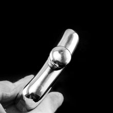 Load image into Gallery viewer, Antique Victorian Solid Silver Curved Hip Flask - London 1864