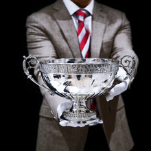 Load image into Gallery viewer, A Magnificent Victorian Solid Silver Centrepiece Bowl with Roman Frieze - Elkington 1899 - Artisan Antiques