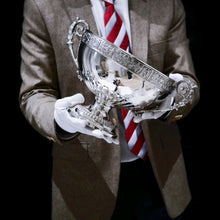 Load image into Gallery viewer, A Magnificent Victorian Solid Silver Centrepiece Bowl with Roman Frieze - Elkington 1899 - Artisan Antiques