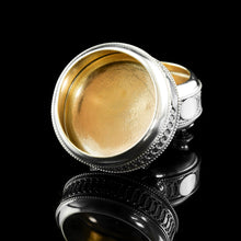 Load image into Gallery viewer, Antique Solid Silver Pair of Salt Cellars - Elkington 1887