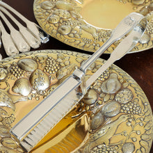 Load image into Gallery viewer, A Magnificent Georgian Pair of Solid Silver Gilt Charger/Platter Dishes (1kg+) - George Burrows 1824