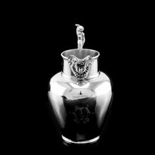 Load image into Gallery viewer, Antique Victorian Solid Silver Milk Pitcher/Jug Unusual Figural Design - Hamilton, Crichton & Co 1874