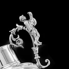Load image into Gallery viewer, Antique Victorian Solid Silver Milk Pitcher/Jug Unusual Figural Design - Hamilton, Crichton & Co 1874