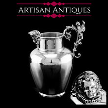 Load image into Gallery viewer, Antique Victorian Solid Silver Milk Pitcher/Jug Unusual Figural Design - Hamilton, Crichton & Co 1874