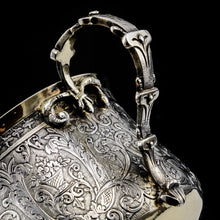 Load image into Gallery viewer, Antique Solid Silver French Mug/Cup with Fine Engravings - 19th Century