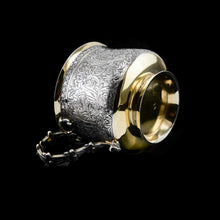 Load image into Gallery viewer, Antique Solid Silver French Mug/Cup with Fine Engravings - 19th Century