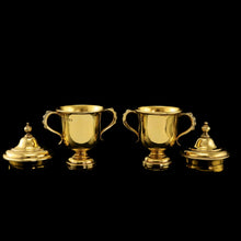 Load image into Gallery viewer, Beautiful Solid Silver Gilt Miniature Cup & Lid Set - Garrard 1928