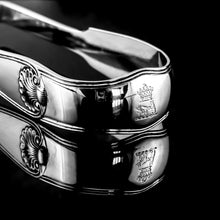 Load image into Gallery viewer, Antique Solid Silver Georgian Asparagus Tongs, Leveson-Gower/Sutherland Crest - 1820