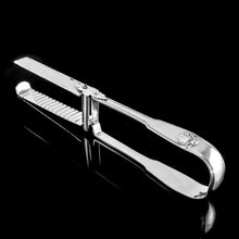 Load image into Gallery viewer, Antique Solid Silver Georgian Asparagus Tongs, Leveson-Gower/Sutherland Crest - 1820