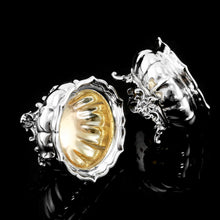 Load image into Gallery viewer, Antique Georgian Solid Silver Pair of Salt Cellars - Barnards 1836