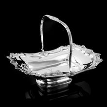 Load image into Gallery viewer, Antique Solid Silver Georgian Basket with Magnificent Gadrooning - Samuel Hennell 1811